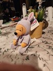 Nwt The Disney Store Easter Pooh Mini Bean Bag 9  Plush Stuffed Animal Purple
