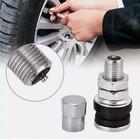 4 Pcs Valve Flush Mount Metal Chrome Tire Valve Stems High Pressure Bolt