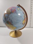 Replogle World Nation Series 12  Diameter Globe Raised Feel With Gold Tone Stand