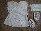 Lot Of 2 Vintage 1980   s Baby Kimono   s Handmade Of Cotton Fabric Used