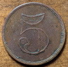 Clarksburg  West Virginia Wv J  W  Duffy Imperial Hotel Saloon 5   Trade Token