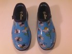 Sloggers Garden Shoes Wm s Sz 6 Blue Waterproof Slip On Bumble Bee Daisy  Usa