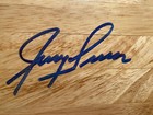 Jerry Lucas Signed Floorboard Knicks Royals Warriors Ohio State Buckeyes Jsa Coa