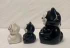 Vintage Felix The Cat Collection Ceramic Utensil Holder Salt pepper Shakers 1991