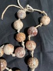 Beautiful Pure Chinese Hetian Old Jade Carved  ritual  Beads Necklace