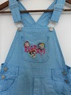 Rare Vtg 1996 Rugrats Overalls Kids 7 8 Blue Gingham Nickelodeon 90s Embroidered