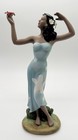 Gil Fine Porcelain Figurine Set Hula Girl 9 5    Ukulele Boy 8  Hawaiian Vtg