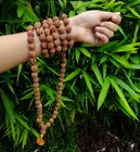 14mm Real Rudraksha Mala  54 1  Beads   Rosary   Huge 5 Mukhi Rudraksh Mala  