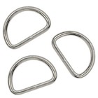 Metal D Ring Non Welded D-rings Electroplated Black Or Nickel Plated Silver