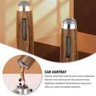 Mini Car Ashtray Anti Soot-flying Walnut Wood Cigarette G0r7 Ash Hold Hot H9