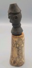 Antique Indonesian Shaman s Medicine Container Hand Carved Bone Wood Dayak batak