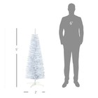 5  Snow Flocked Artificial Christmas Tree Slim With Stand  White