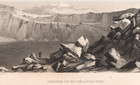 1840 Wilkes U s  Expedition Engraving  Mauna Loa  moku    weoweo Crater  hawaii