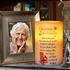 Flameless Memorial Candle  Christmas In Heaven Real Wax Led Light With Timer    