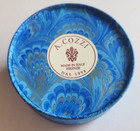 Handmade Vtg A  Cozzi Marbled Paper Bowl Firenze Made In Italy Blue Decorative
