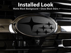 Fits Subaru Emblem Blackout Overlay Decals - Set Of 3 - Select Model   Year
