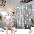 94 90inch Backdrop   Stand tension Fabric reusable Luxury Wedding Backdrop New