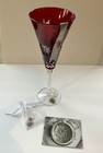 Nib Rare Waterford Snowflake Wishes 2011    joy    Ruby Cased Flute    154359 