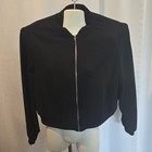 Shein Curve Women   s Bomber Jacket Full Zip Black Knit Plus Size 3xl