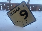 Alaska Seward Highway Sign 9 Big Dipper 24    Street Road Anchorage Ak Sterling