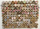 Lot Of 164 Vtg Empty Wooden Thread Spools Mixed Brands Small To Medium Sizes