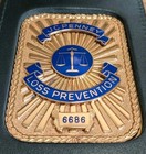Vintage Obsolete Jc Penney Loss Prevention Agent Metal Badge With Wallet