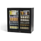 Procool Counter Height Double Sliding Door Back Bar Cooler Beverage Fridge 36  W