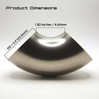 Titanflowracing 2 5  Titanium 90   Mandrel Bend Elbow Tight Radius 1d Clr