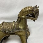 Antique Brass Horse Temple Toy - Flaw
