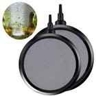 Us Aquarium Air Bubble Disk Stone Hydroponics Oxygen Aerator Fish Tank Pond Pump