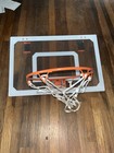 Wall-mounted Mini Basketball Hoop Clear Backboard Orange Rim White Net Hl-j-3007