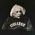  rare  Vtg Albert Einstein College Shirt 90s Y2k Roger Richman Agency - Size M