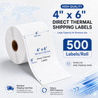 4  X 6   102 Mm X 152 Mm  Shipping Labels Compatible With Zebra   Rollo 2 Roll