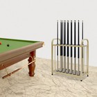 20 Hole Pool Cue Rack Stick Holder Floor Stand Billiard Cue Rack Metal Organizer