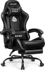 Video Gaming Chair With Footrest Lumbar Support For Home Office High Back Rec   
