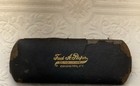 Antique Victorian Pince  Nez   Pinch Nose  10 K Gold Framed Glasses  With Case