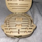 Baby Milk Teeth Are Forever Wooden Box Baby Tooth Organizer Birth Info Baby Gift