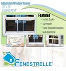 2 Adjustable Window Screens Vertical horizontal 20 x28-54  Or 28 x20-38   b2-cl 