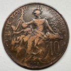 1908 France 10 Centimes - Coin  c-027