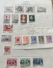 Greece -lot Of 58 Stamps From The 1940   s From Old Album Pages - Back Of The Book