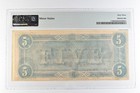 1864  5 Confederate States Of America T-69 Choice Unc 63 Pmg  0633