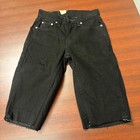 Levis 511 Black Denim Shorts Mens Size 27 Cut Off Frayed Hem Casual Nwt