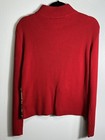 Vtg Fl Malik Zip Front Sweater Sz L Artsy Ribbed Knit   Corduroy Boho Mod Rare