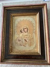 Icon Of The Vladimir Mother Of God  Lithograph On Porcelain