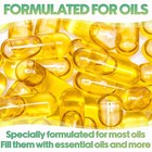 Size 1 Clear Empty Veggie Capsules For Essential Oils Pills Vegetarian Caps Veg