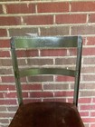 Antique Industrial Angle Steel Stool Co   Stool Chair Toledo Era