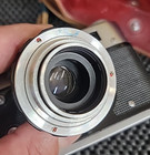 Fed 3 Rangefinder Camera Silver Black With Brown Leather Case