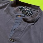Vintage Polo Sport Ralph Lauren Mens Blue Henley Long Sleeve Shirt Size M