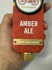 Rare Belgium Fat Tire Amber Ale Wooden Wood Beer Tap Handle