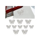 10pcs Bling Butterfly Car Decals  Crystal Rhinestone Vehicle Body Ab Color